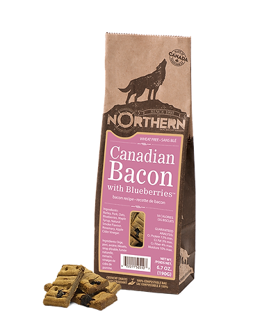 Northern Canadian Bacon with Blueberries Dog Treats