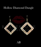 Rhinestone Lipgloss Hollow Diamond Dangle