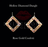 Rhinestone Lipgloss Hollow Diamond Dangle